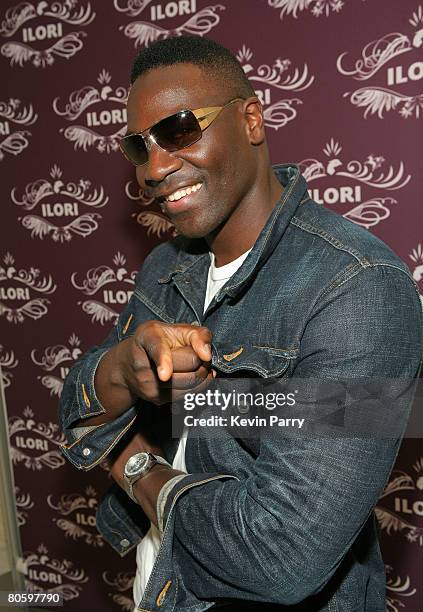 Actor Adewale Akinnuoye-Agbaje attends The Belvedere Luxury Lounge in honor of the 80th Academy Awards featuring the Ilori Luxury Sunglass Suite,...