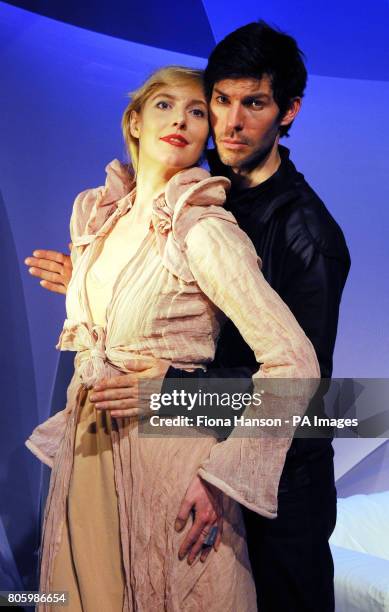 The sister of Kate Winslet, Anna Winslet and Christof Dostal appearing in The Power of Love by Ilmar Taska at the Courtyard Theatre, east London.