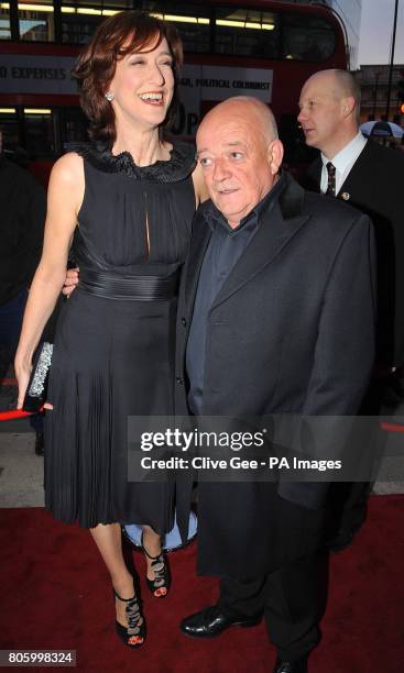 Haydn Gwynne and Tim Healy on the red carpet ahead of the fifth birthday celebration show of Billy Elliot the Musical, at the Victoria Palace Theatre...