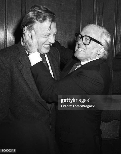 London November 5th 1987: Richard Attenborough and David Attenborough at film premiere "Cry Freedom"