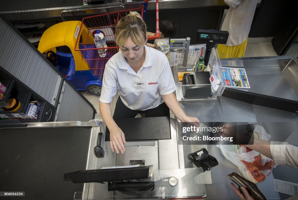 Inside A Konzum Supermarket And Ledo dd Ice Cream Plant, Operated By Agrokor dd