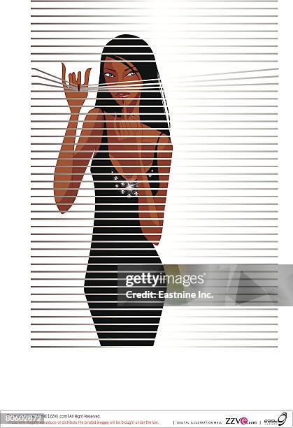 woman applying a lipstick - applying lipstick stock illustrations