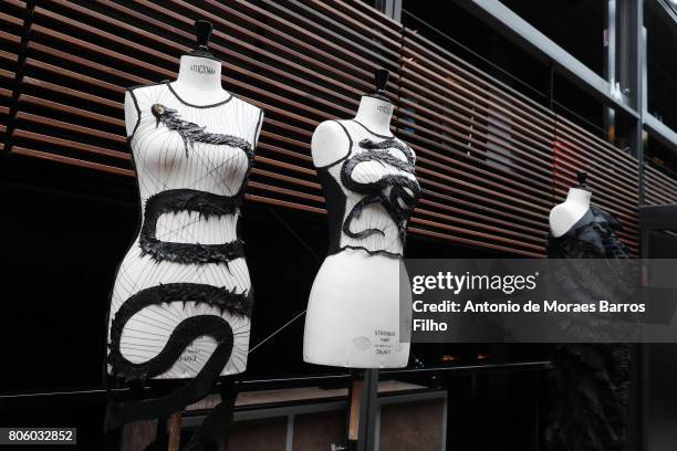 Presentation of the Maurizio Galante Haute Couture Fall/Winter 2017-2018 show as part of Haute Couture Paris Fashion Week on July 2, 2017 in Paris,...