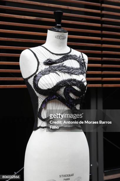 Presentation of the Maurizio Galante Haute Couture Fall/Winter 2017-2018 show as part of Haute Couture Paris Fashion Week on July 2, 2017 in Paris,...