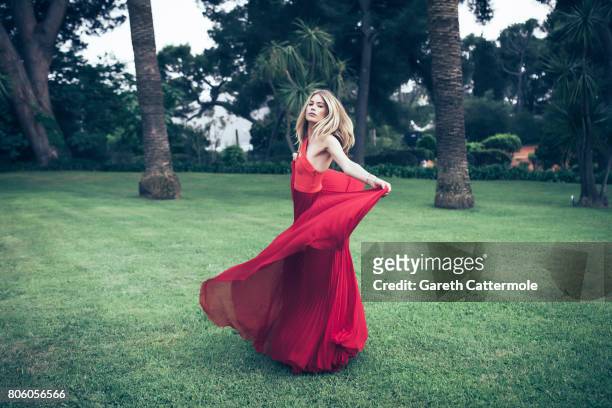 Fashion model Doutzen Kroes is photographed whilst attending the Amfar Gala at the Eden Roc Hotel on May 25, 2017 in Antibes, France.