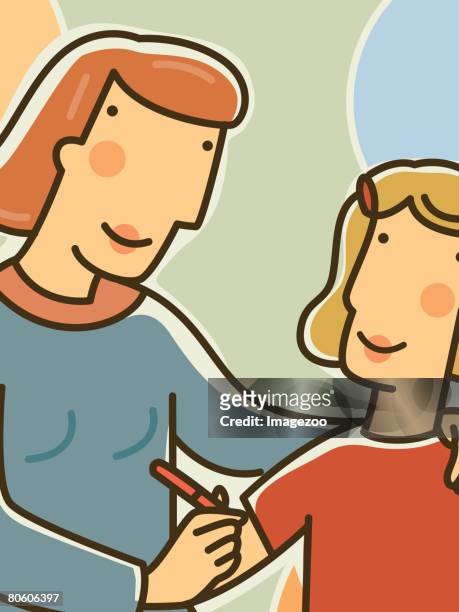 116 Mother And 2 Daughter Cartoon High Res Illustrations - Getty Images