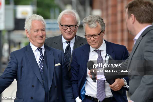 Former Chief Executive of Barclays, John Varley , arrives at Westminster Magistrates Court in central London on July 3, 2017. Barclays bank and four...