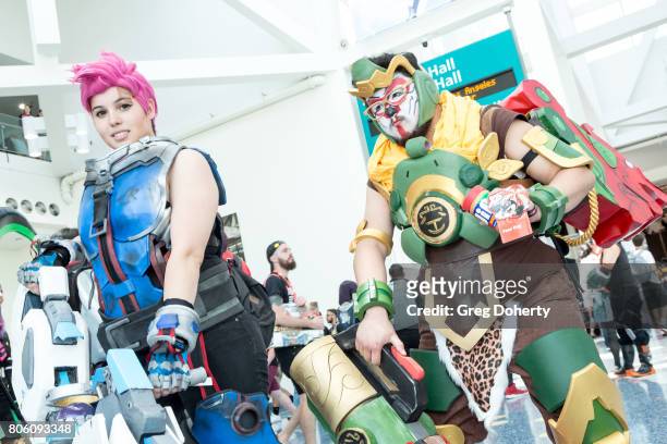 General atmosphere shots at Anime Expo 2017 at Los Angeles Convention Center on July 2, 2017 in Los Angeles, California.