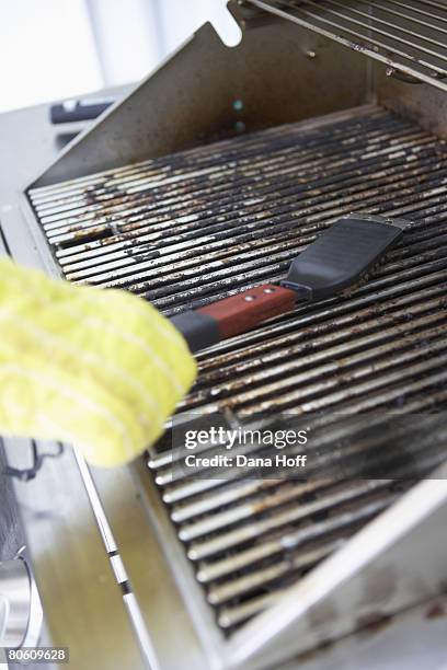 cleaning grill - dana workman stock pictures, royalty-free photos & images