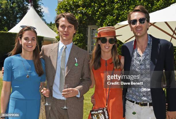 Caroline Brady, Tara Ferry, Lady Alice Manners and Otis Ferry attends Cartier Style Et Luxe at the Goodwood Festival Of Speed on July 2, 2017 in...