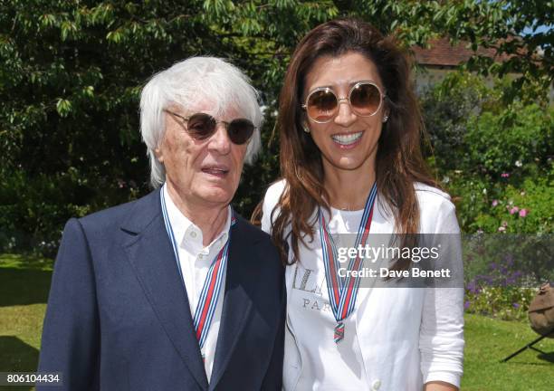 Bernie Ecclestone and Fabiana Flosi attend Cartier Style Et Luxe at the Goodwood Festival Of Speed on July 2, 2017 in Chichester, England.