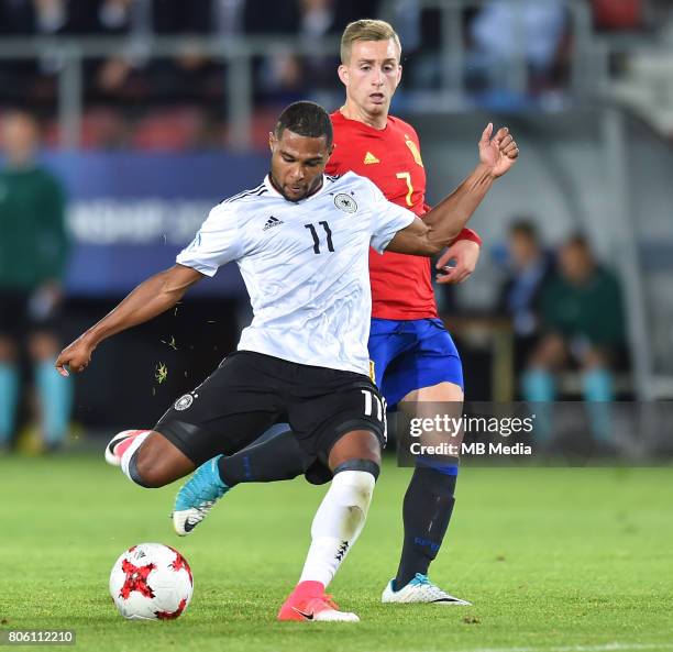 Serge Gnabry during the UEFA European Under-21 final match between Germany and Spain on June 30, 2017 in Krakow, Poland.