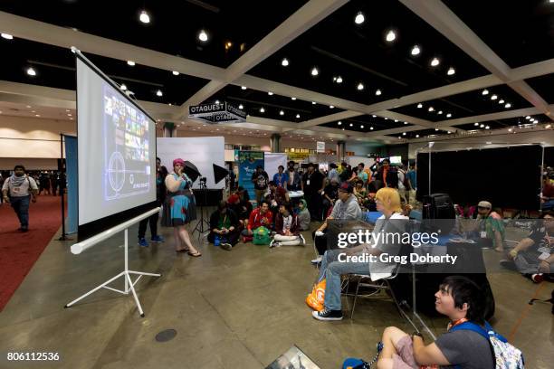 General atmosphere shots at Anime Expo 2017 at Los Angeles Convention Center on July 2, 2017 in Los Angeles, California.