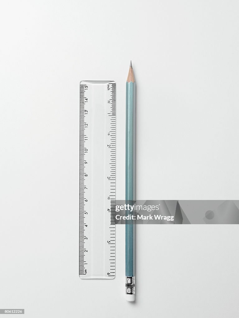 Ruler and pencil