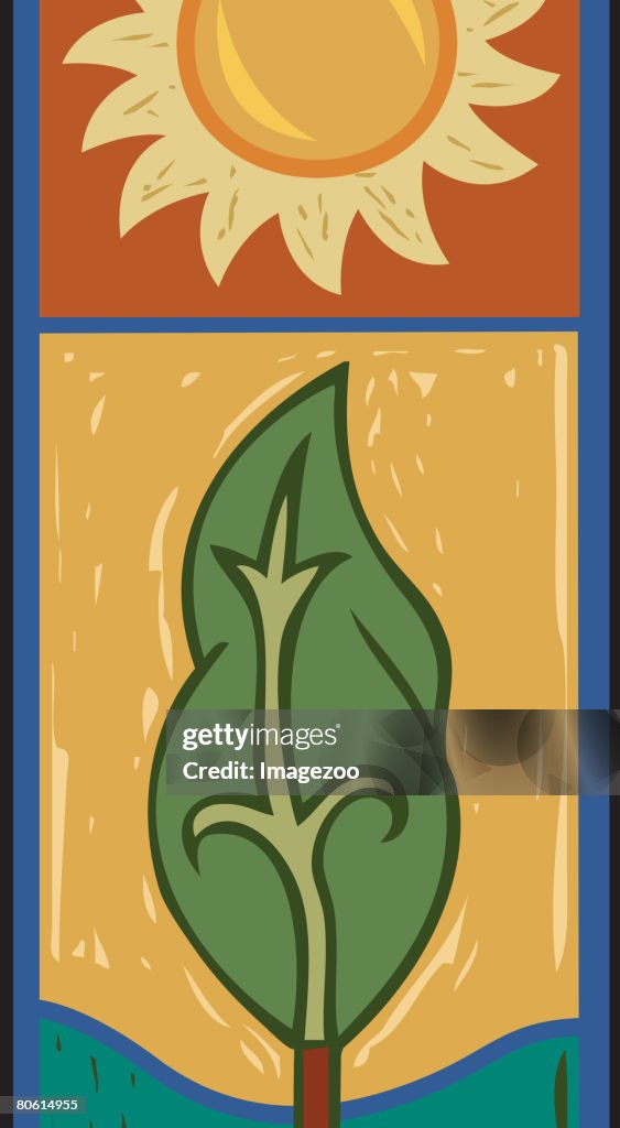 Tree Or Sun Illustration Of A Tree And Sun High-Res Vector Graphic - Getty Images