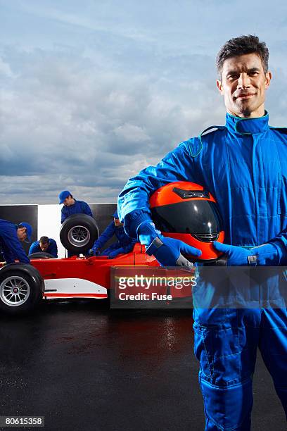 racecar driver - pilota di auto da corsa foto e immagini stock