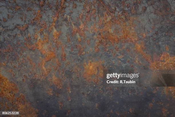 texture of the old rusty metal plate - rusty 個照片及圖片檔