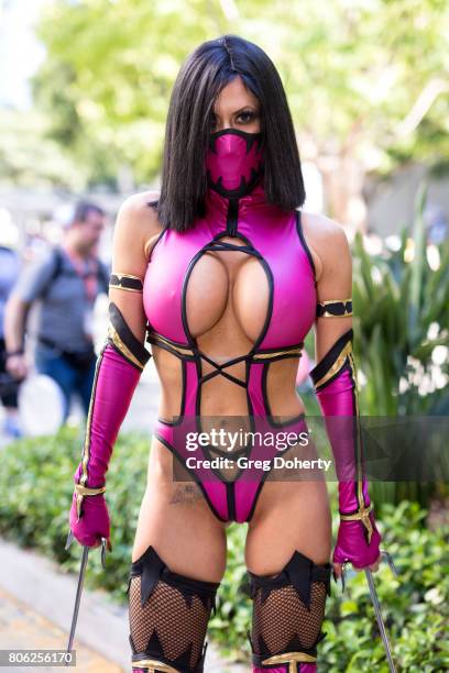 Cosplayer Ireland Reid attends the Anime Expo 2017 at Los Angeles Convention Center on July 2, 2017 in Los Angeles, California.