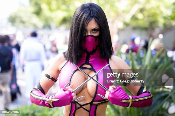 Cosplayer Ireland Reid attends the Anime Expo 2017 at Los Angeles Convention Center on July 2, 2017 in Los Angeles, California.