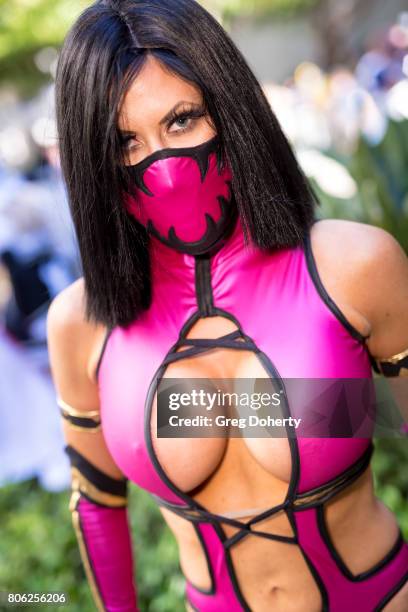 Cosplayer Ireland Reid attends the Anime Expo 2017 at Los Angeles Convention Center on July 2, 2017 in Los Angeles, California.