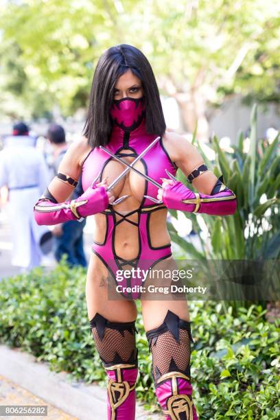 Cosplayer Ireland Reid attends the Anime Expo 2017 at Los Angeles Convention Center on July 2, 2017 in Los Angeles, California.