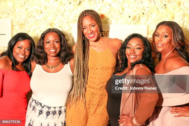 Miatta Johnson, Marilyn Van Alstyne, Roe Williams, Massah David, and Kristi Henderson attend the 2017 Essence Festival on July 2, 2017 in New...