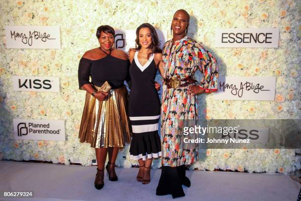 Bevy Smith, Angela Rye, and Miss Lawrence attend the 2017 Essence Festival on July 2, 2017 in New Orleans, Louisiana.