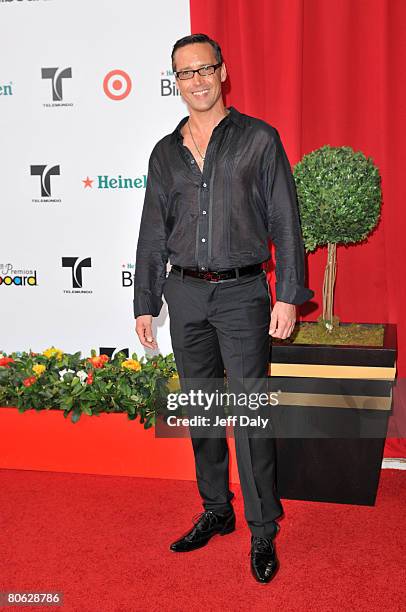 Actor Andres Garcia Jr attends the 2008 Billboard Latin Music Awards at the Seminole Hard Rock Hotel and Casino on April 10, 2008 in Hollywood,...