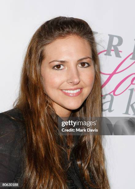 Ali Sims poses at the Jonathan Cheban launch of Kritik Clothing held at the Lisa Kline store on April 10, 2008 in Beverly Hills California.