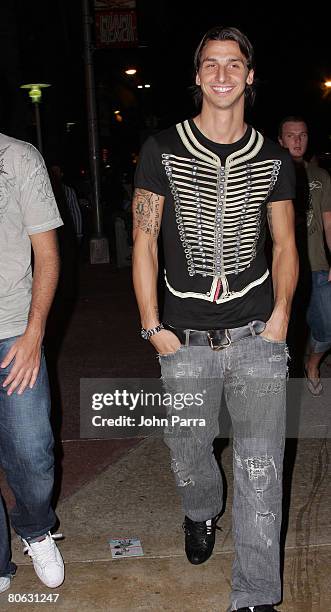 Professional Soccer Player Zlatan Ibrahimovic seen around in the streets of South Beach,Florida December 30,2007