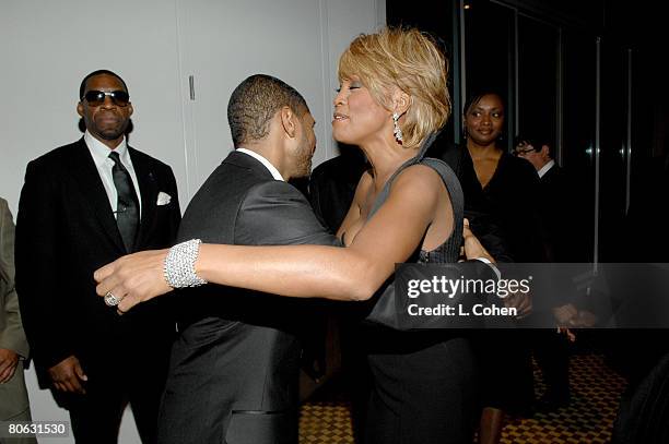 Usher and Whitney Houston