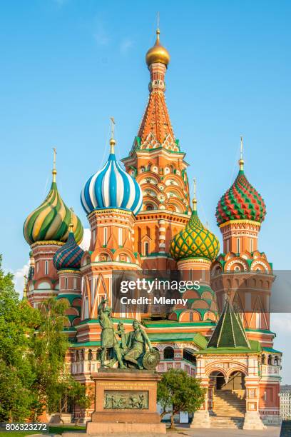 moscow saint basil cathedral russia - st basil's cathedral stock pictures, royalty-free photos & images