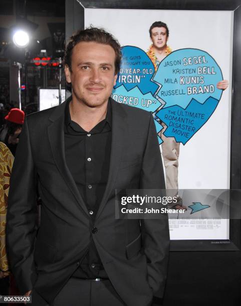 Writer/actor Jason Segel attends Universal Pictures' World Premiere of Forgetting Sarah Marshall on April 10, 2008 at Grauman's Chinese Theater in...