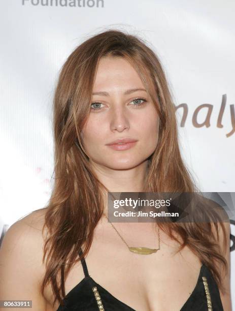 Noot Seear arrives at Solmaly Mam Foundation Benefit at Tribeca Rooftop Grill on Pril on April 8, 2008 in New York City.