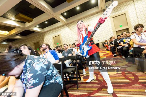 General atmosphere shot at the FLCL3 Panel discussion at the Anime Expo 2017 at Los Angeles Convention Center on July 2, 2017 in Los Angeles,...