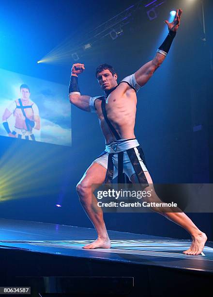 New Gladiator Spartan is introduced during the press view for Sky's Television Show 'Gladiators' on April 11, 2008 in London, England.