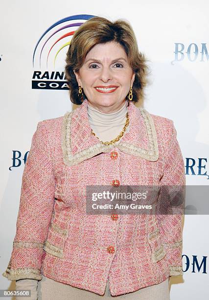 Attorney Gloria Allred attends the VIP Cocktail Reception hosted by Bombay Sapphire at Reverend Jesse Jackson's 66th Birthday Bash at the Beverly...