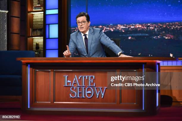The Late Show with Stephen Colbert during Monday's June 26, 2017 show.