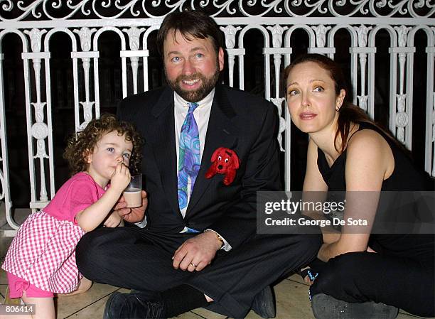 Actor John Ritter, his wife Amy and their daughter Stella attend the nominee announcements for the Daytime Emmy Awards May 1, 2001 at City Hall in...