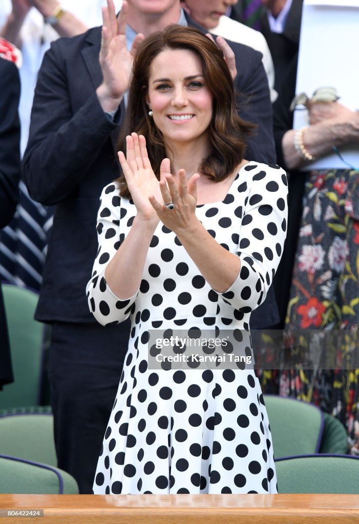 Celebrities Attend Wimbledon