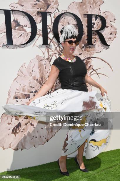 Actress Rossy de Palma attends the Christian Dior Haute Couture Fall/Winter 2017-2018 show as part of Haute Couture Paris Fashion Week on July 3,...