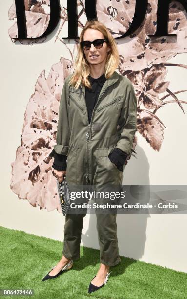 Alexandra Golovanoff attends the Christian Dior Haute Couture Fall/Winter 2017-2018 show as part of Haute Couture Paris Fashion Week on July 3, 2017...