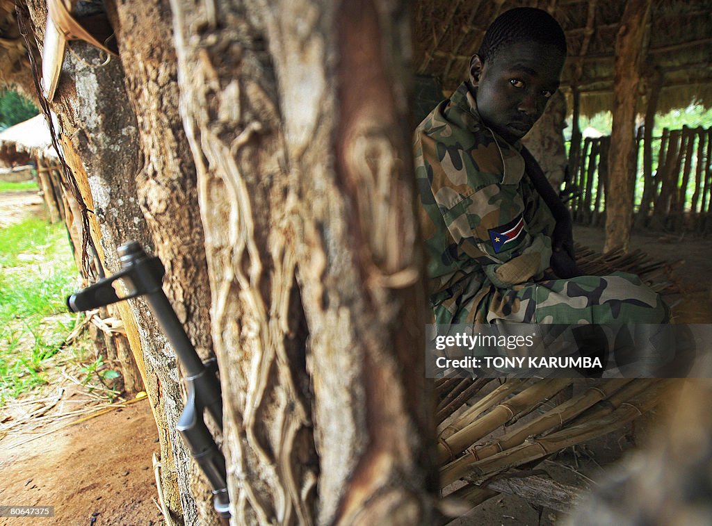 A soldier from the ex-rebel Sudan People