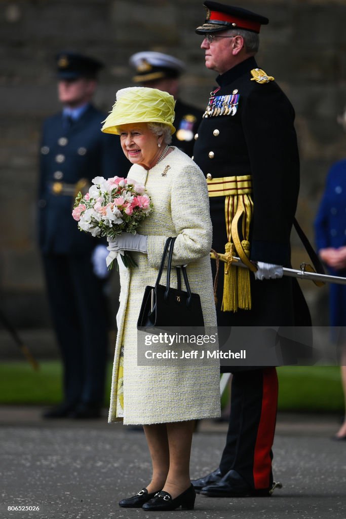 Queen Elizabeth II Attends Ceremony Of The Keys At The Palace Of Holyroodhouse