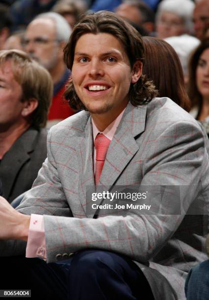 Mike Miller of the Memphis Grizzlies sits on the bench during the game between the Minnesota Timberwolves and the Memphis Grizzlies at the FedExForum...