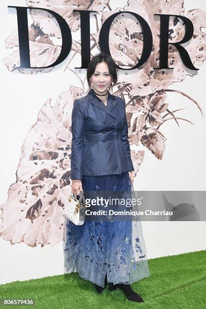 Carina Lau attends the Christian Dior Haute Couture Fall/Winter 2017-2018 show as part of Haute Couture Paris Fashion Week on July 3, 2017 in Paris,...