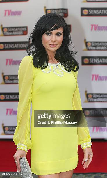 Lucy Pargeter arrives at the red carpet of the TV Now Awards at the Mansion House on April 12, 2008 in Dublin, Ireland.
