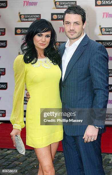 Lucy Pargeter arrives at the red carpet of the TV Now Awards at the Mansion House on April 12, 2008 in Dublin, Ireland.