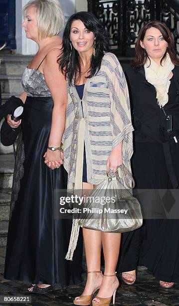 Alison King arrives at the red carpet of the TV Now Awards at the Mansion House on April 12, 2008 in Dublin, Ireland.