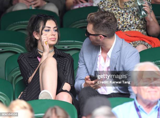 Charli XCX attends day one of the Wimbledon Tennis Championships at the All England Lawn Tennis and Croquet Club on July 3, 2017 in London, United...